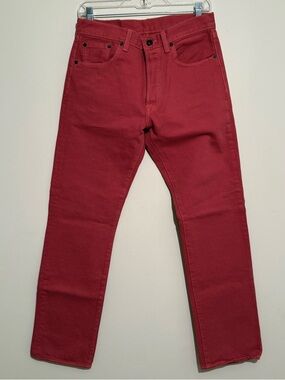 Levi’s 501 Straight Fit Red Jeans